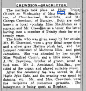 Clara Shackleton and George Dacre Crewdson - Burnley News 2 September 1922.png